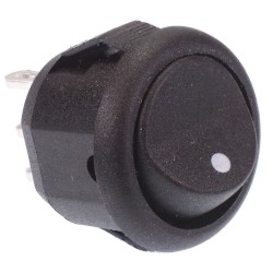 On-On Ultra Miniature 13mm Round Rocker Switch SPDT On-On Ultra Miniature 13mm Round Rocker Switch SPDT