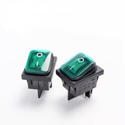 Rocker Switch Waterproof Led on off 16a 250v Mini 2pin Momentary Round Rocker Switches Panel Electric Rocker Switches