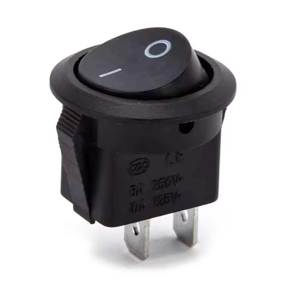 SPST Round Rocker Switches Electric Appliances Power Control Switch ...