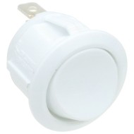 White On-Off Circular Rocker Switch SPST 10A R13-112A5 White On-Off Circular Rocker Switch SPST 10A R13-112A5