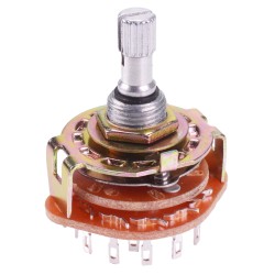 1 Pole 12 Way Rotary Switch 6mm Actuator 1 Pole 12 Way Rotary Switch 6mm Actuator