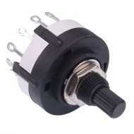 3 Pole 4 Way Rotary Switch Splined Shaft Solder Terminals 3 Pole 4 Way Rotary Switch Splined Shaft Solder Terminals