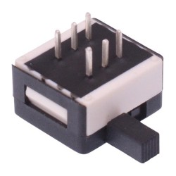 25346NA6 On-On Professional Horizontal PCB Slide Switch Long Actuator DPDT 25346NA6 On-On Professional Horizontal PCB Slide Switch Long Actuator DPDT