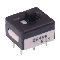 25449NAH On-Off-On Professional PCB Slide Switch High Actuator DPDT
