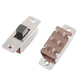 5 Pcs On/Off/On 3 Position DPDT 2P3T PCB Panel Slide Switches 6A/125V 3A/250V AC 5 Pcs On/Off/On 3 Position DPDT 2P3T PCB Panel Slide Switches 6A/125V 3A/250V AC