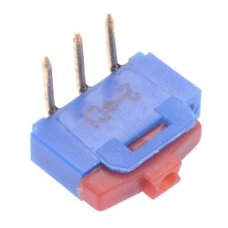 NK236WH On-On Sub-Miniature Raised Actuator Right Angle PCB Slide Switch 500mA 12V SPDT