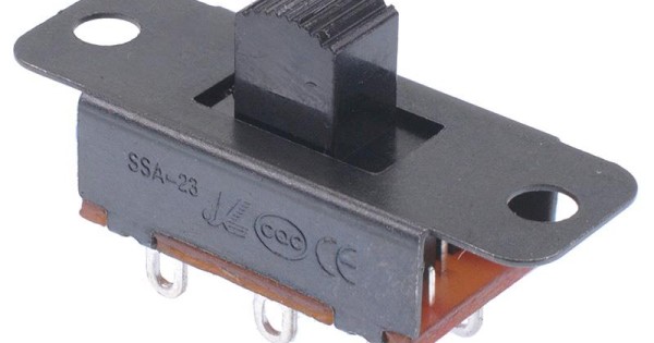 On-Off-On Slide Switch DPDT 3A