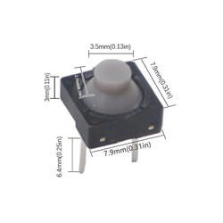 10PCS Tactile Switches 8*8*5MM Pin 5H Silica Gel Silent Button Two Feet Pin Conductive Silicone Button switch 2pin 8x8x5 mm 10PCS Tactile Switches 8*8*5MM Pin 5H Silica Gel Silent Button Two Feet Pin Conductive Silicone Button switch 2pin 8x8x5 mm
