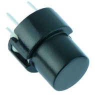 Black Round PCB Keyboard Switch SPST Black Round PCB Keyboard Switch SPST