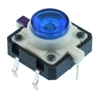 Blue LED 12x12mm illuminated PCB Tactile Switch Blue LED 12x12mm illuminated PCB Tactile Switch