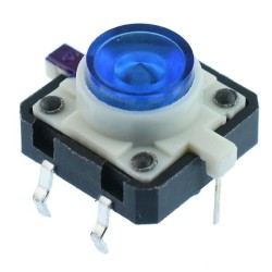 Blue LED 12x12mm illuminated PCB Tactile Switch Blue LED 12x12mm illuminated PCB Tactile Switch