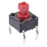 PHAP5-30VA2K3T2N2 7.3mm Height Square 6mm x 6mm Through Hole Tactile Switch 260g PHAP5-30VA2K3T2N2 7.3mm Height Square 6mm x 6mm Through Hole Tactile Switch 260g