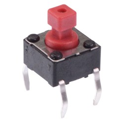 PHAP5-30VA2K3T2N2 7.3mm Height Square 6mm x 6mm Through Hole Tactile Switch 260g PHAP5-30VA2K3T2N2 7.3mm Height Square 6mm x 6mm Through Hole Tactile Switch 260g