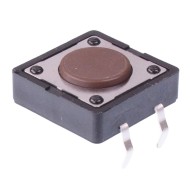 PHAP5-50VA2A2T2N3 4.3mm Height 12mm x 12mm Through Hole Tactile Switch 160g Tube Packaging PHAP5-50VA2A2T2N3 4.3mm Height 12mm x 12mm Through Hole Tactile Switch 160g Tube Packaging
