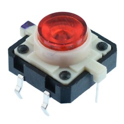 Red LED 12x12mm illuminated PCB Tactile Switch Red LED 12x12mm illuminated PCB Tactile Switch