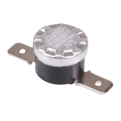 70°C Normally Closed Thermostat Thermal Temperature Switch Flat Terminals NC 70°C Normally Closed Thermostat Thermal Temperature Switch Flat Terminals NC