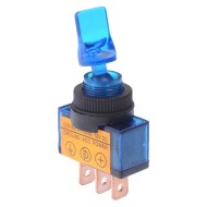 Blue 12V illuminated On-Off Toggle Switch SPST 20A Blue 12V illuminated On-Off Toggle Switch SPST 20A