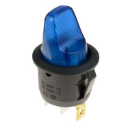 Blue Toggle Switch -Fat illuminated  SPST 12V Blue Toggle Switch -Fat illuminated  SPST 12V