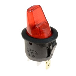 Fat illuminated Red Toggle Switch SPST 12V Fat illuminated Red Toggle Switch SPST 12V