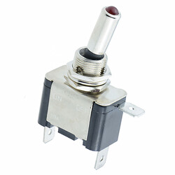 Red LED On-Off Toggle Switch SPST          Red LED On-Off Toggle Switch SPST