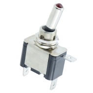 Yellow LED On-Off Toggle Switch SPST 12V DC Yellow LED On-Off Toggle Switch SPST 12V DC