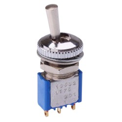 On-(On) Momentary Professional 10mm Toggle Switch SPDT 3A 24VDC 106321175 