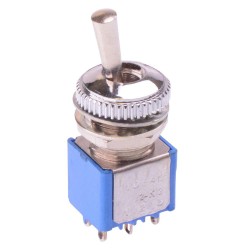 On-(On) Momentary Professional 10mm Toggle Switch DPDT 3A 24VDC 106422103 