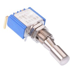 On-(On) Momentary Locking 6.35mm Miniature Toggle Switch SPDT 4A 30VDC 5232THWADKB14V/1 