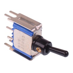 5232YABG17 Black On-(On) Momentary Miniature PCB Toggle Switch SPDT 4A 30VDC