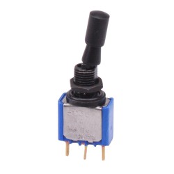 Black On-On Miniature Toggle Switch Locking Lever SPDT - 5236ADGB-2VX408  Black On-On Miniature Toggle Switch Locking Lever SPDT - 5236ADGB-2VX408