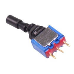 Black On-On Miniature Toggle Switch Locking Lever SPDT - 5236ADGB-2VX408  Black On-On Miniature Toggle Switch Locking Lever SPDT - 5236ADGB-2VX408