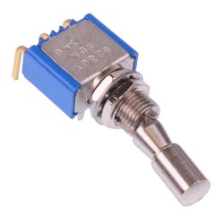 5236WADKB2VX386 On-On Locking 6.35mm Miniature Toggle Switch SPDT 4A 30VDC