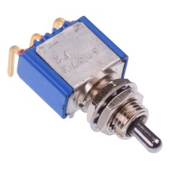 5237WCDBX38616 (On)-Off-(On) Momentary 6.35mm Miniature Toggle Switch SPDT 5237WCDBX38616 (On)-Off-(On) Momentary 6.35mm Miniature Toggle Switch SPDT