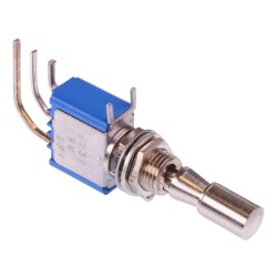 On-Off-On Locking 6.35mm Miniature Toggle Switch SPDT 4A 30VDC 5239WWA3VX386 