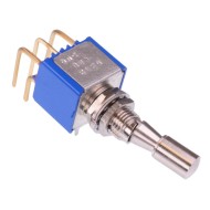 On-On Locking 6.35mm Miniature Toggle Switch DPDT 4A 30VDC 5242WADB-14VX386  On-On Locking 6.35mm Miniature Toggle Switch DPDT 4A 30VDC 5242WADB-14VX386
