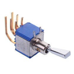 On-On Miniature PCB Toggle Switch DPDT 5246WWCDB9X445  On-On Miniature PCB Toggle Switch DPDT 5246WWCDB9X445