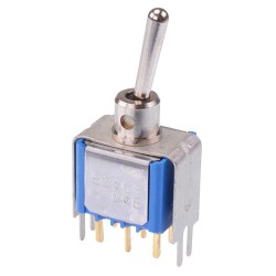 5246YCDB On-On Miniature PCB Toggle Switch DPDT