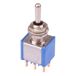 On-Off-(On) Momentary PCB Miniature Toggle Switch DPDT 5248CDB  On-Off-(On) Momentary PCB Miniature Toggle Switch DPDT 5248CDB