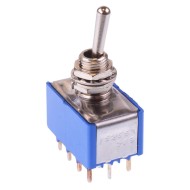 5266AB On-On 6.35mm Miniature Toggle Switch 4PDT 4A 30VDC 5266AB On-On 6.35mm Miniature Toggle Switch 4PDT 4A 30VDC