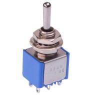 On-Off-On 6.35mm Miniature Toggle Switch DPDT 4A 30VDC 5549A 5549A  On-Off-On 6.35mm Miniature Toggle Switch DPDT 4A 30VDC 5549A 5549A