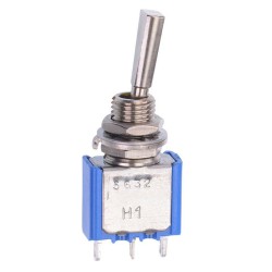 On-(On) Momentary 6.35mm Miniature Toggle Switch SPDT 4A 30VDC 5632A9 