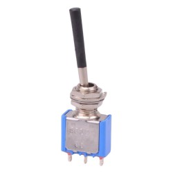 Black Long Lever On-(On) Momentary Miniature Toggle Switch SPDT 5632AB-21+U642  Black Long Lever On-(On) Momentary Miniature Toggle Switch SPDT 5632AB-21+U642