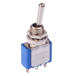 On-(On) Momentary  6.35mm Miniature Toggle Switch SPDT 4A 30VDC 5632AB  On-(On) Momentary  6.35mm Miniature Toggle Switch SPDT 4A 30VDC 5632AB