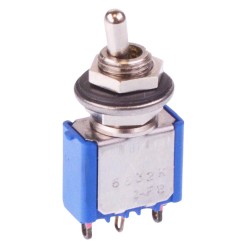 On-(On) Momentary 6.35mm Miniature Toggle Switch SPDT 4A 30VDC 5632AKB16 