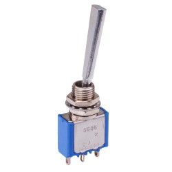 On-On 6.35mm Miniature Toggle Switch SPDT 4A 30VDC 5636A8 