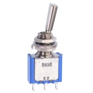 On-On 6.35mm Miniature Toggle Switch SPDT 4A 30VDC 5636A9 