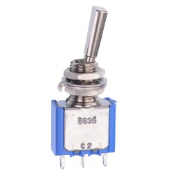 On-On 6.35mm Miniature Toggle Switch SPDT 4A 30VDC 5636A9 