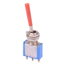 5636AB-21+U646 Red Long Lever On-On Miniature Toggle Switch SPDT
