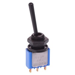 Black On-On 8mm Miniature Toggle Switch SPDT 4A 30VDC 5636AD2G3X443  Black On-On 8mm Miniature Toggle Switch SPDT 4A 30VDC 5636AD2G3X443