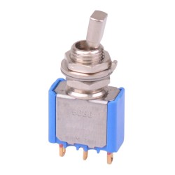 Short Flat Lever On-On Miniature Toggle Switch SPDT 5636CDB-12 